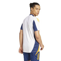 adidas Real Madrid Maillot d'Entraînement 2024-2025 Blanc Bleu Foncé