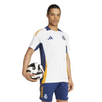 adidas Real Madrid Maillot d'Entraînement 2024-2025 Blanc Bleu Foncé