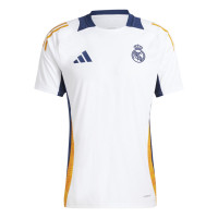 adidas Real Madrid Maillot d'Entraînement 2024-2025 Blanc Bleu Foncé