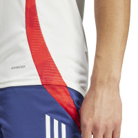 adidas Olympique Lyon Maillot d'Entraînement 2024-2025 Blanc Bleu Rouge