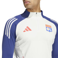 adidas Olympique Lyon Survêtement 1/4-Zip 2024-2025 Bleu Rouge Blanc