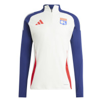 adidas Olympique Lyon Survêtement 1/4-Zip 2024-2025 Bleu Rouge Blanc