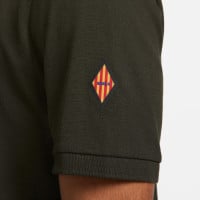 Polo Nike FC Barcelona 2023-2024 vert foncé noir blanc