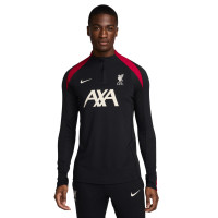 Nike Liverpool Strike Elite Survêtement 1/4-Zip 2024-2025 Noir Rouge