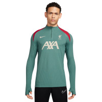 Nike Liverpool Strike Elite Trainingstrui 1/4-Zip 2024-2025 Groen Rood