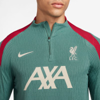 Nike Liverpool Strike Elite Haut d'Entraînement 1/4-Zip 2024-2025 Vert Rouge