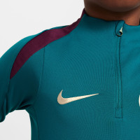 Nike Paris Saint-Germain Strike Survêtement 1/4-Zip 2024-2025 Enfants Vert Mauve Blanc Doré