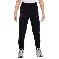 Nike Liverpool Tech Fleece Pantalon 2024-2025 Enfants Noir Rouge