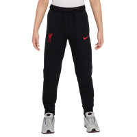 Nike Liverpool Tech Fleece Survêtement 2024-2025 Enfants Noir Rouge