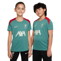 Nike Liverpool Strike Maillot d'Entraînement 2024-2025 Enfants Vert Rouge