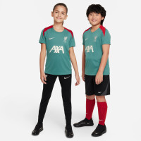 Nike Liverpool Strike Trainingsshirt 2024-2025 Kids Groen Rood