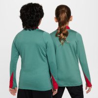 Nike Liverpool Strike Haut d'Entraînement 1/4-Zip 2024-2025 Enfants Vert Rouge