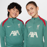 Nike Liverpool Strike Trainingspak 1/4-Zip 2024-2025 Kids Groen Zwart Rood