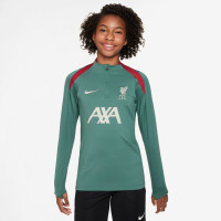 Nike Liverpool Strike Survêtement 1/4-Zip 2024-2025 Enfants Vert Noir Rouge