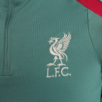 Nike Liverpool Strike Trainingspak 1/4-Zip 2024-2025 Kids Groen Zwart Rood