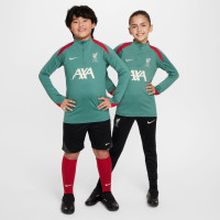 Nike Liverpool Strike Haut d'Entraînement 1/4-Zip 2024-2025 Enfants Vert Rouge