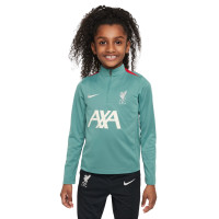 Nike Liverpool Academy Pro Trainingspak 1/4-Zip 2024-2025 Kleuters Groen Rood