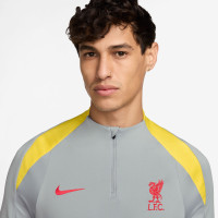 Nike Liverpool Strike Survêtement 1/4-Zip 2024-2025 Gris Gris Foncé Jaune Rouge