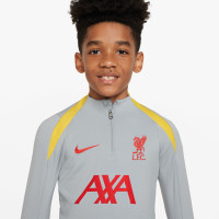 Nike Liverpool Strike Survêtement 1/4-Zip 2024-2025 Enfants Gris Gris Foncé Jaune Rouge