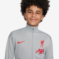 Nike Liverpool Strike Survêtement Full-Zip 2024-2025 Enfants Gris Gris Foncé Rouge