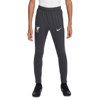 Nike Liverpool Academy Pro Pantalon d'Entraînement 1/4-Zip 2024-2025 Enfants Gris Foncé Blanc