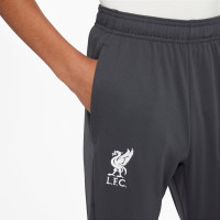 Nike Liverpool Academy Pro Pantalon d'Entraînement 1/4-Zip 2024-2025 Enfants Gris Foncé Blanc