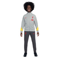 Nike Liverpool Academy Pro Survêtement Full-Zip 2024-2025 Enfants Gris Gris Foncé Jaune Rouge