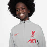 Nike Liverpool Academy Pro Survêtement Full-Zip 2024-2025 Enfants Gris Gris Foncé Jaune Rouge