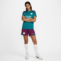 Nike Paris Saint-Germain Strike Short d'Entraînement 2024-2025 Femmes Mauve Vert Blanc Doré