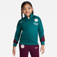 Nike Paris Saint-Germain Strike Survêtement Full-Zip 2024-2025 Tout-Petits Vert Mauve Blanc Doré