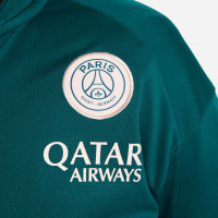 Nike Paris Saint Germain Strike Trainingspak Full-Zip 2024-2025 Kleuters Groen Paars Wit Goud