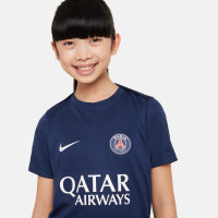 Nike Paris Saint-Germain Academy Pro Trainingsshirt 2024-2025 Kids Donkerblauw Wit