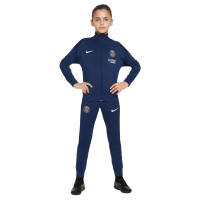 Nike Paris Saint-Germain Academy Pro Survêtement Full-Zip 2024-2025 Enfants Bleu Foncé Blanc