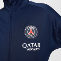 Nike Paris Saint-Germain Academy Pro Survêtement Full-Zip 2024-2025 Enfants Bleu Foncé Blanc