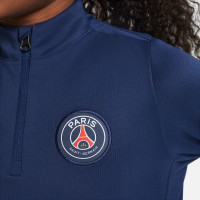 Nike Paris Saint-Germain Academy Pro Trainingspak 1/4-Zip 2024-2025 Kleuters Donkerblauw Wit