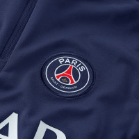 Nike Paris Saint-Germain Academy Pro Trainingspak 1/4-Zip 2024-2025 Kleuters Donkerblauw Wit