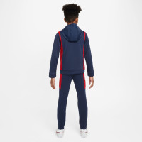 Nike Paris Saint-Germain Trainingspak Full-Zip Hooded 2024-2025 Kids Donkerblauw Rood