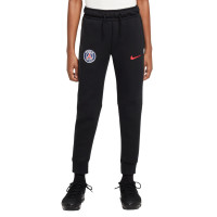 Nike Paris Saint-Germain Tech Fleece Pantalon 2024-2025 Enfants Noir Anthracite Rouge