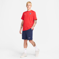 Nike Paris Saint-Germain Tech Fleece Short 2024-2025 Bleu Foncé Blanc