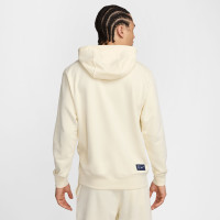 Nike Paris Saint-Germain Club Hoodie 2024-2025 Beige Donkerblauw