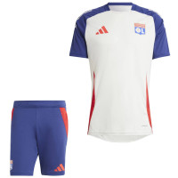 adidas Olympique Lyon Ensemble Training 2024-2025 Blanc Bleu Rouge