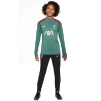 Nike Liverpool Strike Trainingspak 1/4-Zip 2024-2025 Kids Groen Zwart Rood