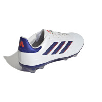 adidas Copa Pure 2 Elite Gazon Naturel Chaussures de Foot (FG) Enfants Bleu Blanc Rouge