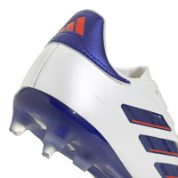 adidas Copa Pure 2 Elite Gazon Naturel Chaussures de Foot (FG) Enfants Bleu Blanc Rouge