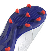 adidas Copa Pure 2 League Gazon Naturel Chaussures de Foot (FG) Blanc Bleu Rouge