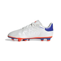 adidas Copa Pure 2 Club Gazon Naturel Gazon Artificiel Chaussures de Foot (MG) Enfants Blanc Bleu Rouge