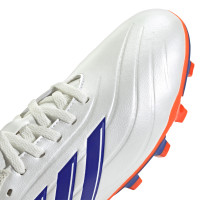 adidas Copa Pure 2 Club Gazon Naturel Gazon Artificiel Chaussures de Foot (MG) Enfants Blanc Bleu Rouge