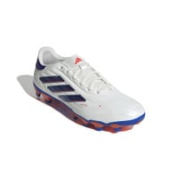 adidas Copa Pure 2 Pro Gazon Naturel Gazon Artitciel Chaussures de Foot (MG) Blanc Bleu Rouge