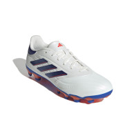 adidas Copa Pure 2 League Gazon Naturel Gazon Artificiel Chaussures de Foot (MG) Blanc Bleu Rouge