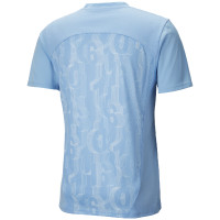 PUMA Manchester City Pre-Match Trainingsshirt 2024-2025 Kids Lichtblauw Wit